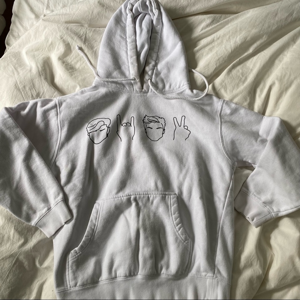 Dolan twins white hoodie